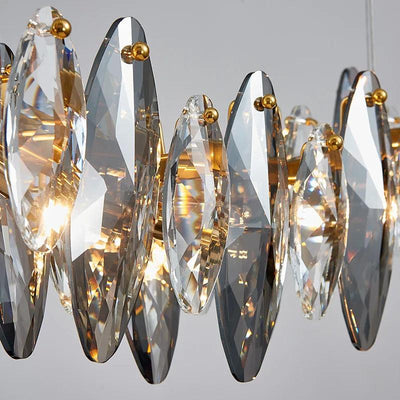 Wave design Smoky Gray Suspension Chandelier - Creating Coziness