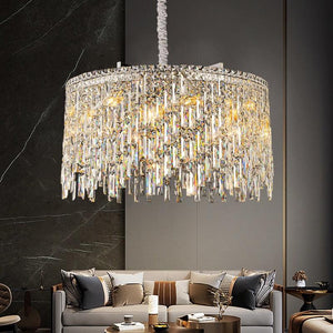 Adena Led Round Crystal Chandelier - Creating Coziness