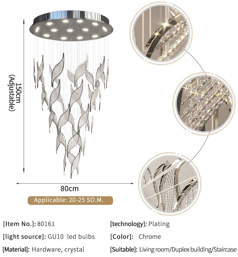 Angel Wings - Crystal Chandelier - Creating Coziness