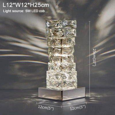 Azis Crystal Table Lamp - Creating Coziness