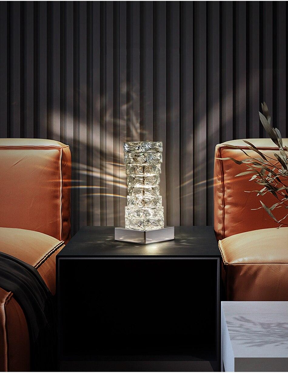 Azis Crystal Table Lamp - Creating Coziness