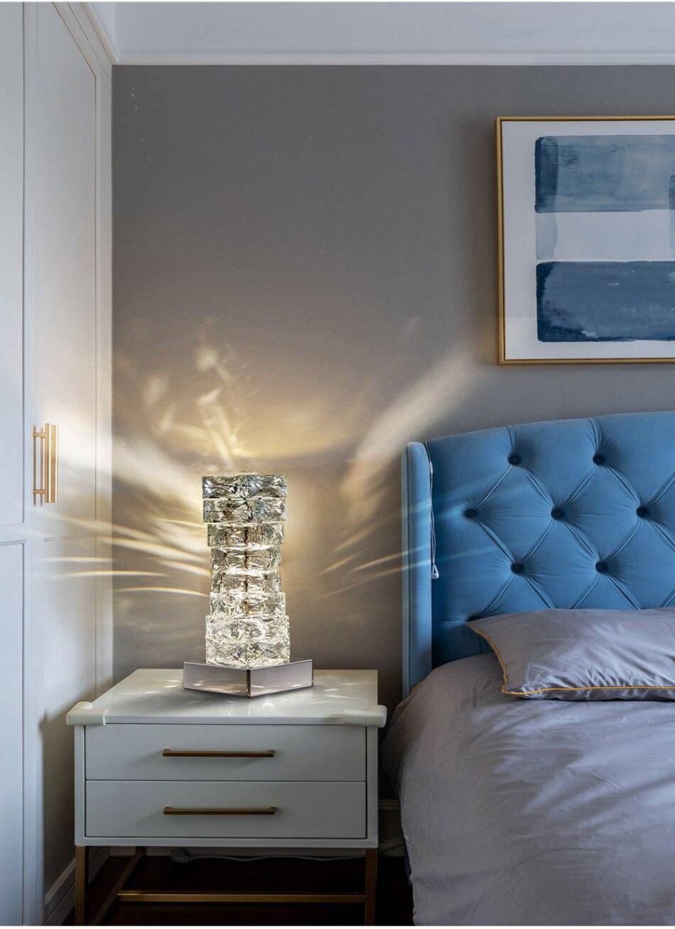 Azis Crystal Table Lamp - Creating Coziness