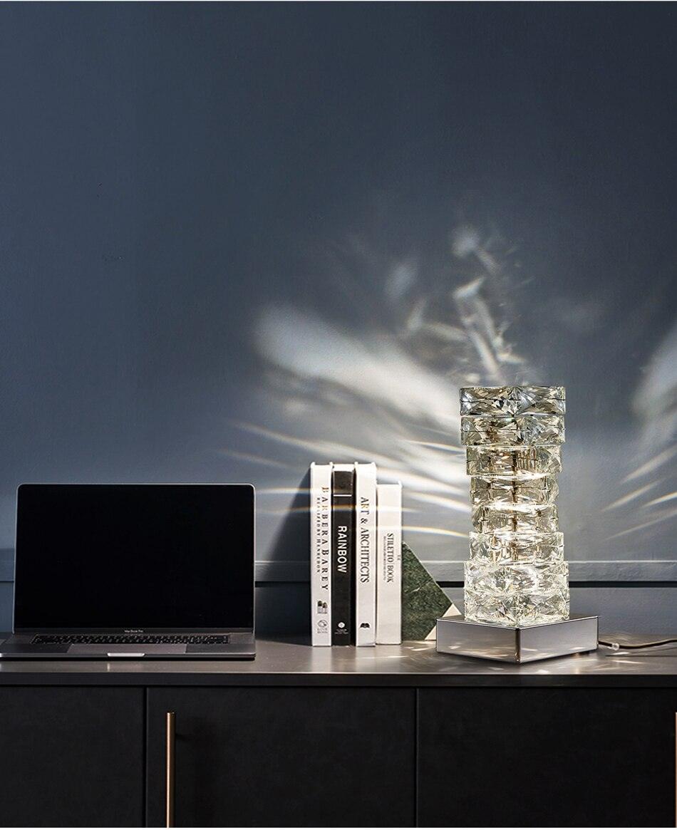 Azis Crystal Table Lamp - Creating Coziness