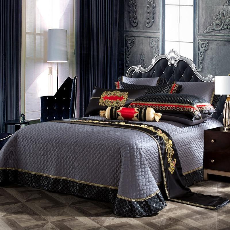 Bartedo Silk Satin Luxury Royal Duvet Cover Set - Creating Coziness