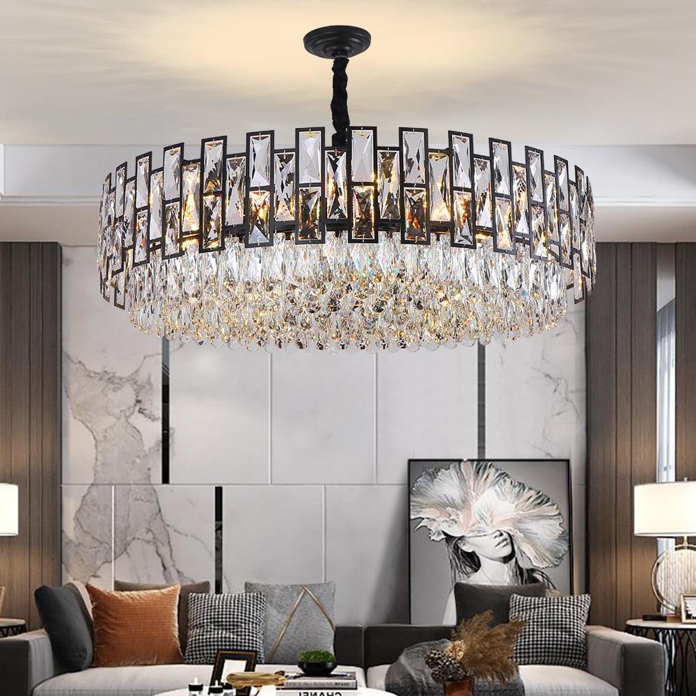 Camilla Round Crystal Chandelier - Creating Coziness