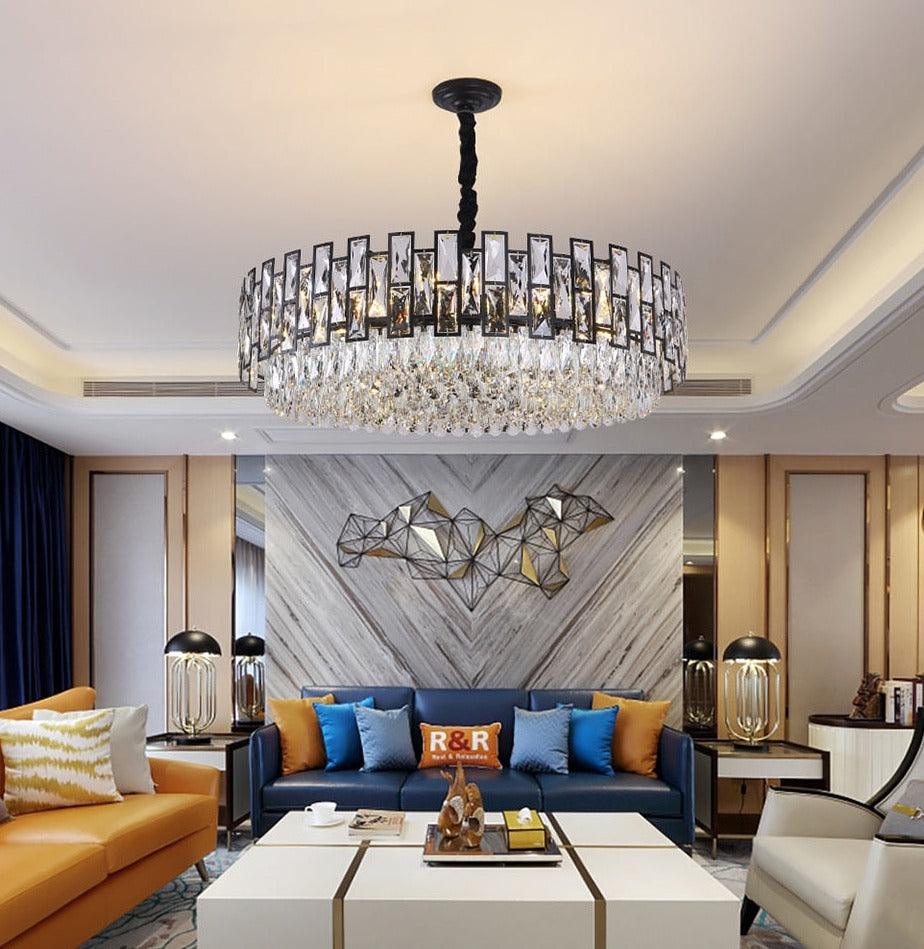 Camilla Round Crystal Chandelier - Creating Coziness