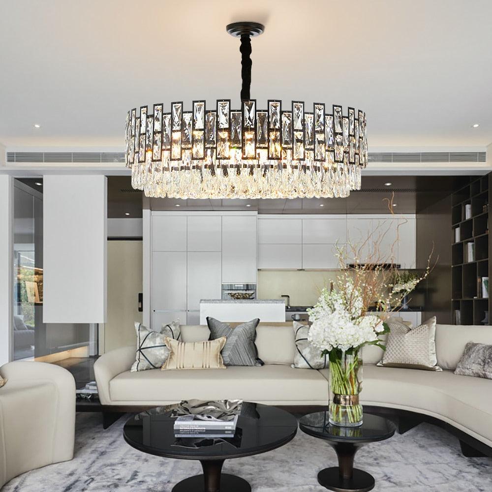 Camilla Round Crystal Chandelier - Creating Coziness