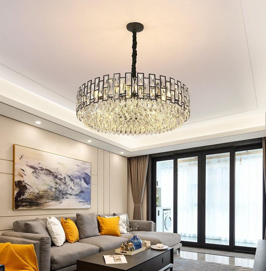 Camilla Round Crystal Chandelier - Creating Coziness