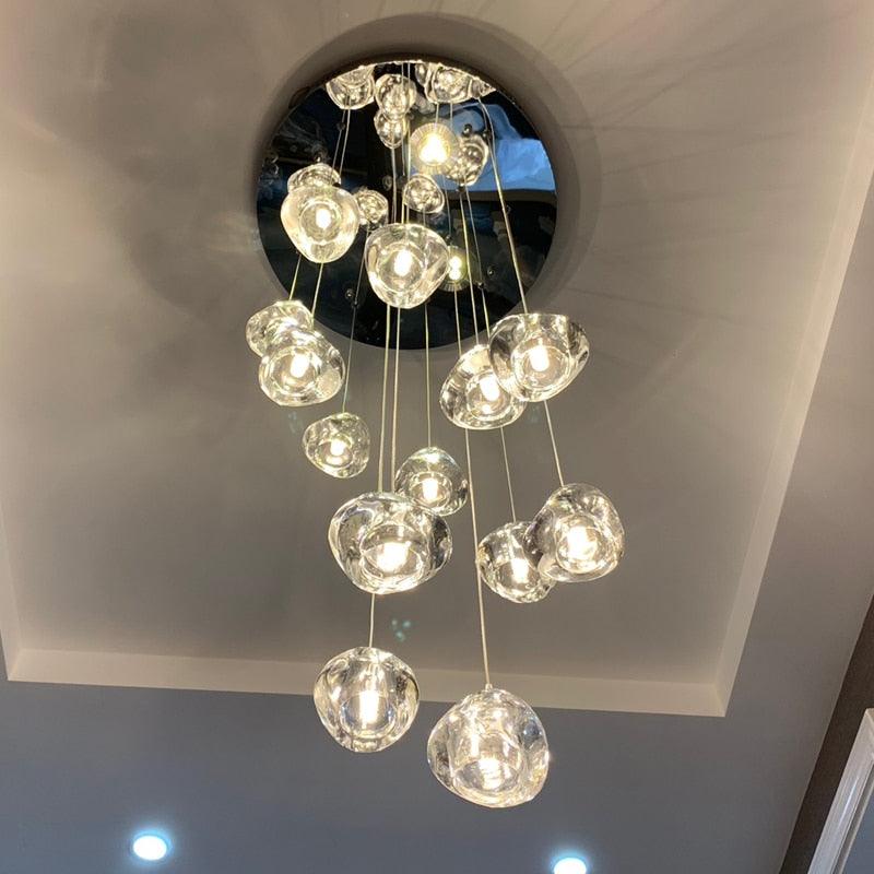 Ceiling Crystal LED Balls Chandelier - Creating Coziness