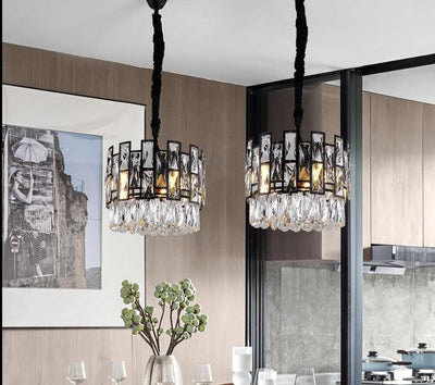 Chandelier Black Crystal - Creating Coziness