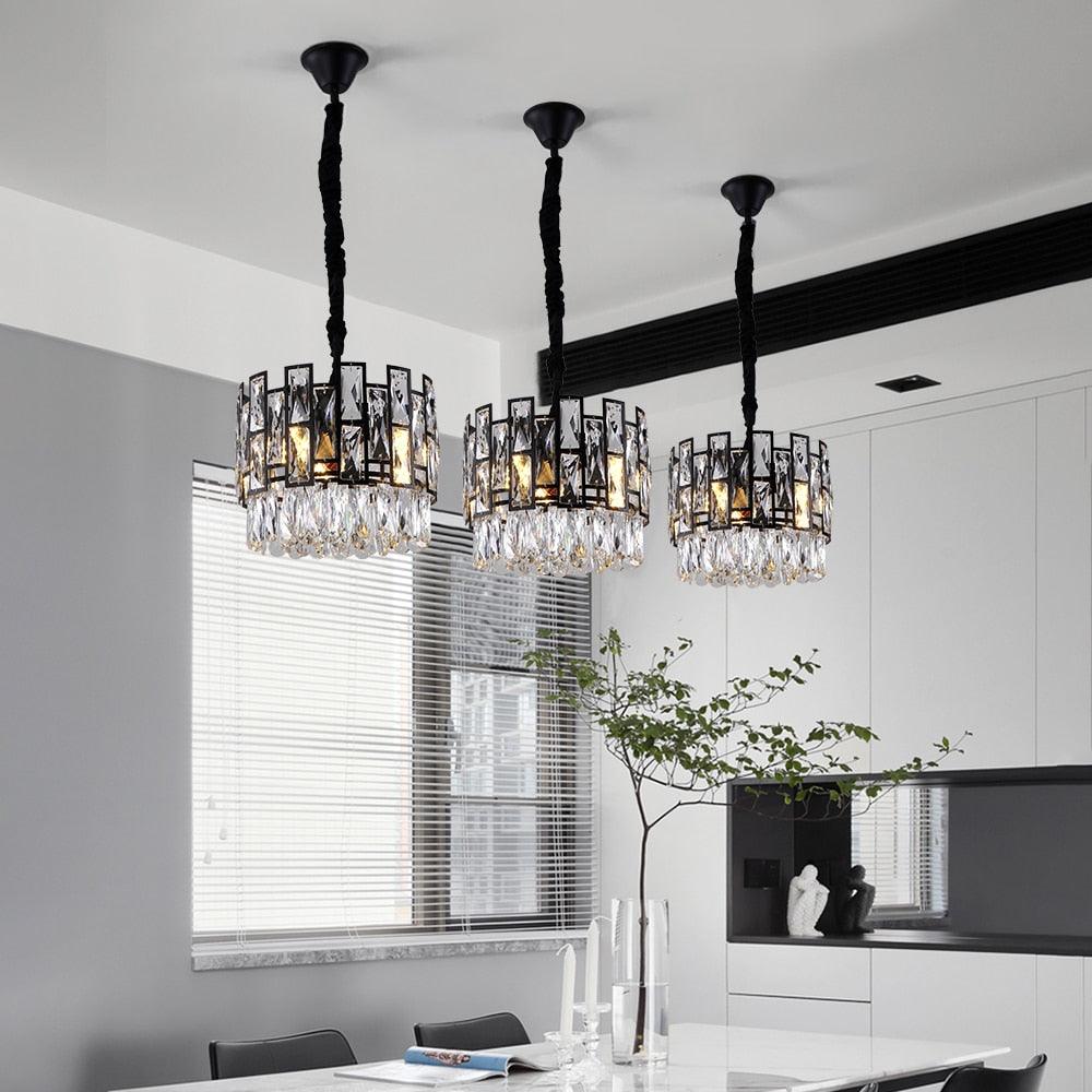 Chandelier Black Crystal - Creating Coziness