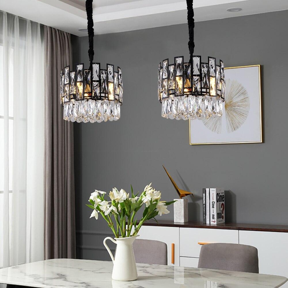 Chandelier Black Crystal - Creating Coziness