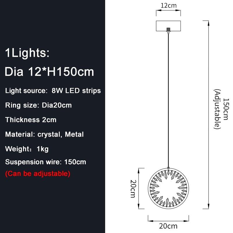 Costelio Ring Chandelier - Creating Coziness