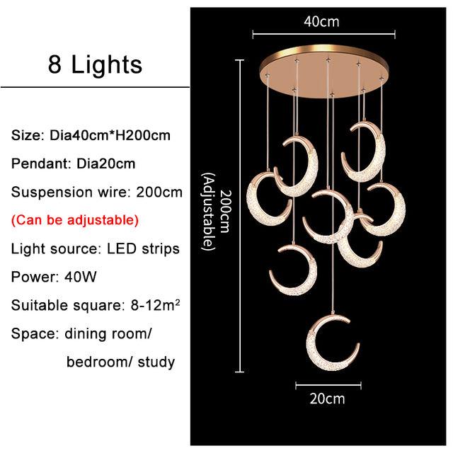 Crescent Moon Chandelier - Creating Coziness