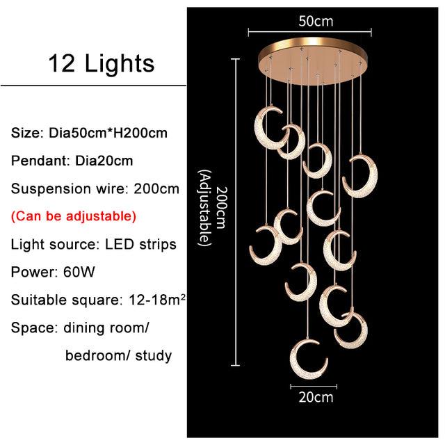 Crescent Moon Chandelier - Creating Coziness