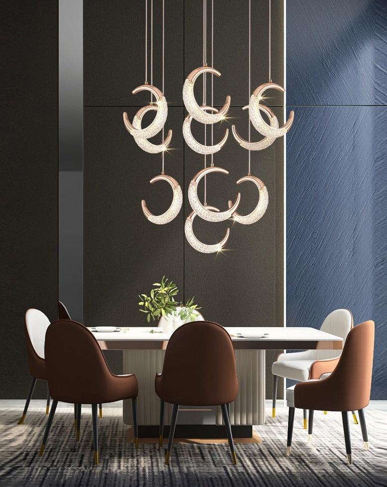 Crescent Moon Chandelier - Creating Coziness