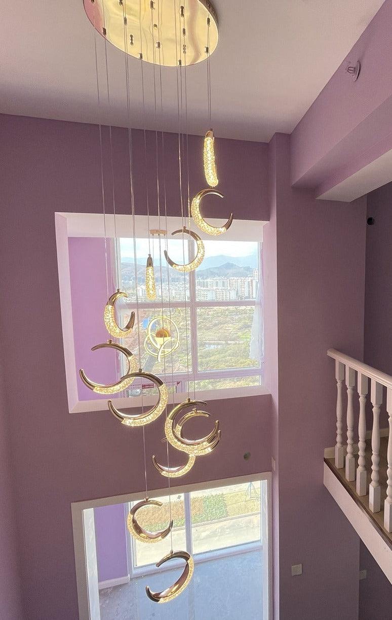 Crescent Moon Chandelier - Creating Coziness