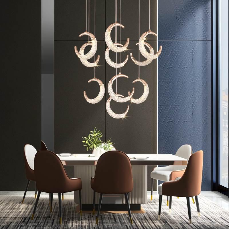 Crescent Moon Chandelier - Creating Coziness