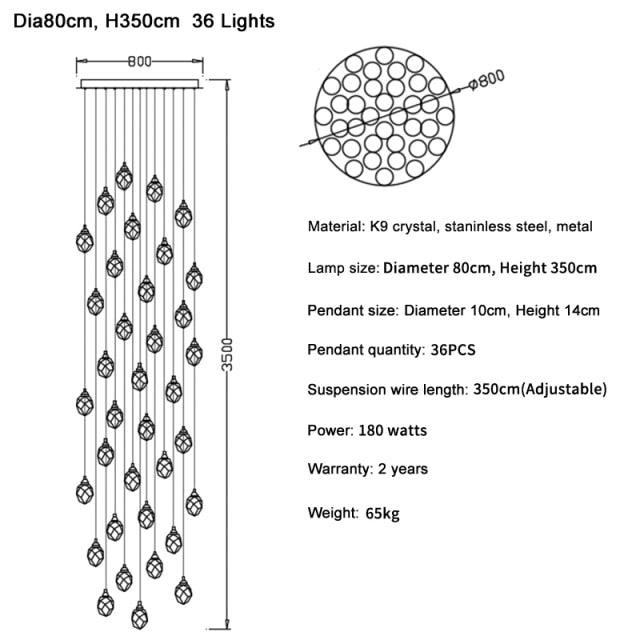 Crystal Chandelier Brilliant Cut 30-46 lights - Creating Coziness