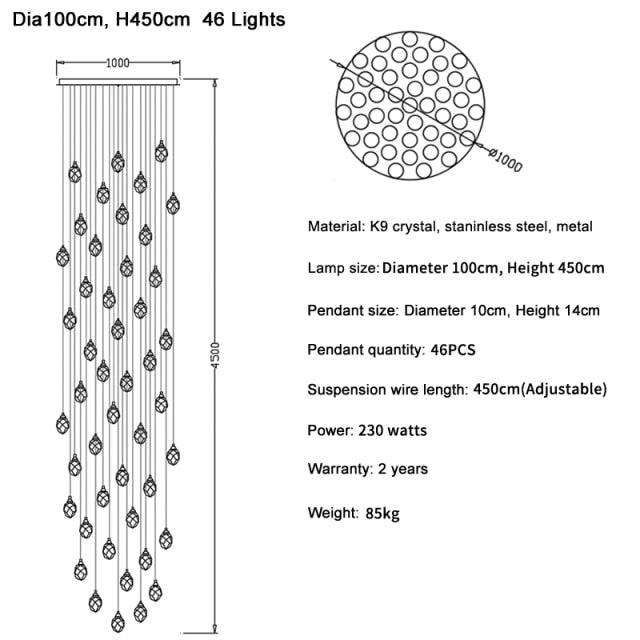 Crystal Chandelier Brilliant Cut 30-46 lights - Creating Coziness