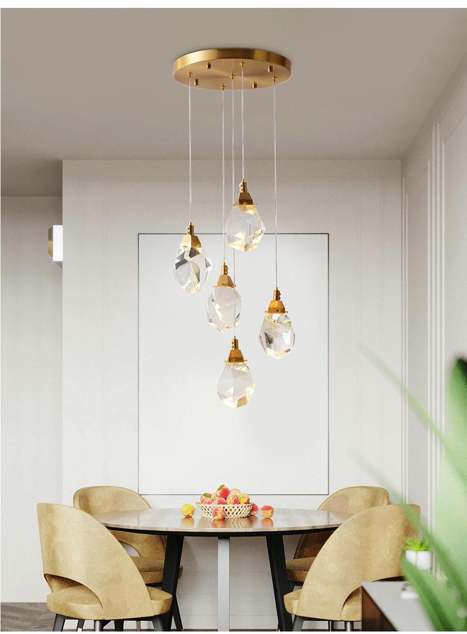 Crystal Chandelier Brilliant Cut - Creating Coziness