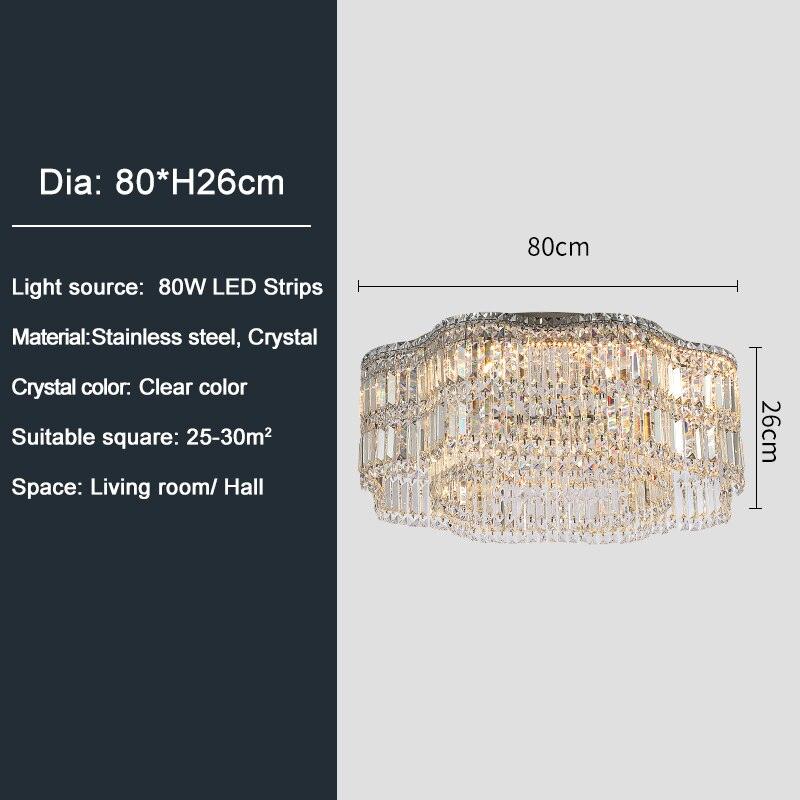 Efsun Wave Crystal Chandelier - Creating Coziness