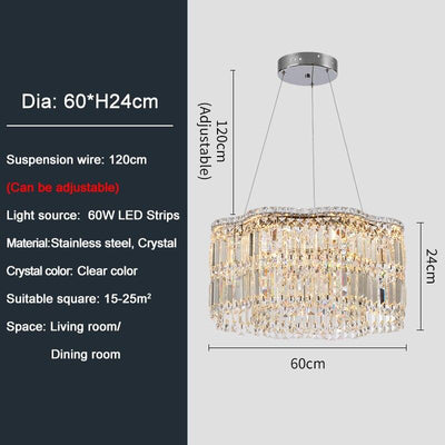 Efsun Wave Crystal Chandelier - Creating Coziness