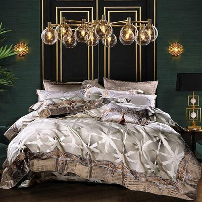 Evaria Satin Cotton Luxury Royal Duvet Cover Set - Creating Coziness