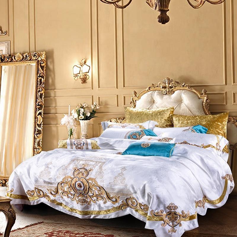 Evaria Satin Cotton Luxury Royal Duvet Cover Set - Creating Coziness