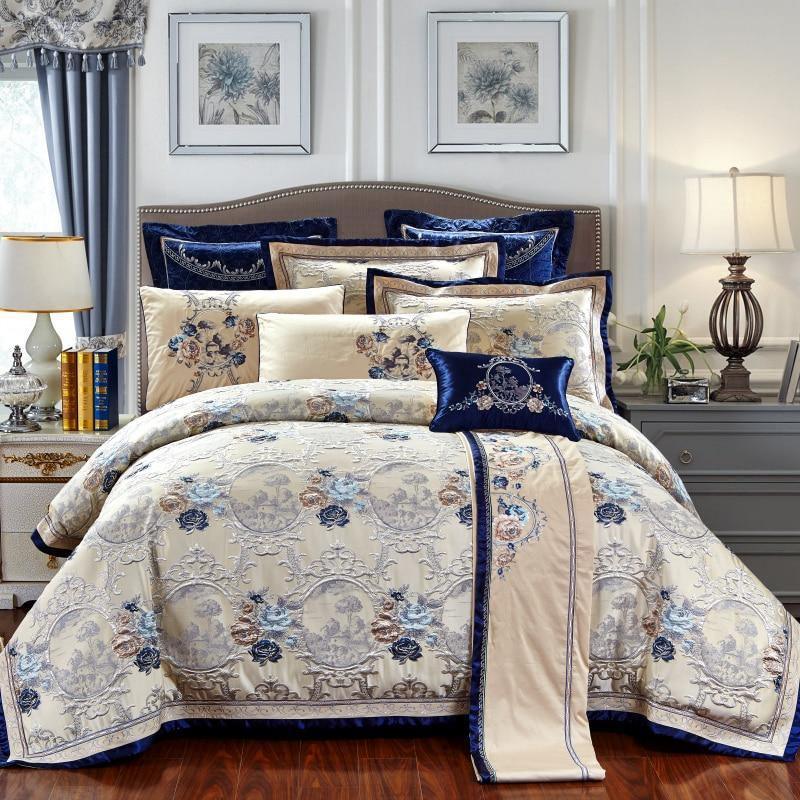 Gazaneya Oriental Jacquard Luxury Duvet Cover Set - Creating Coziness