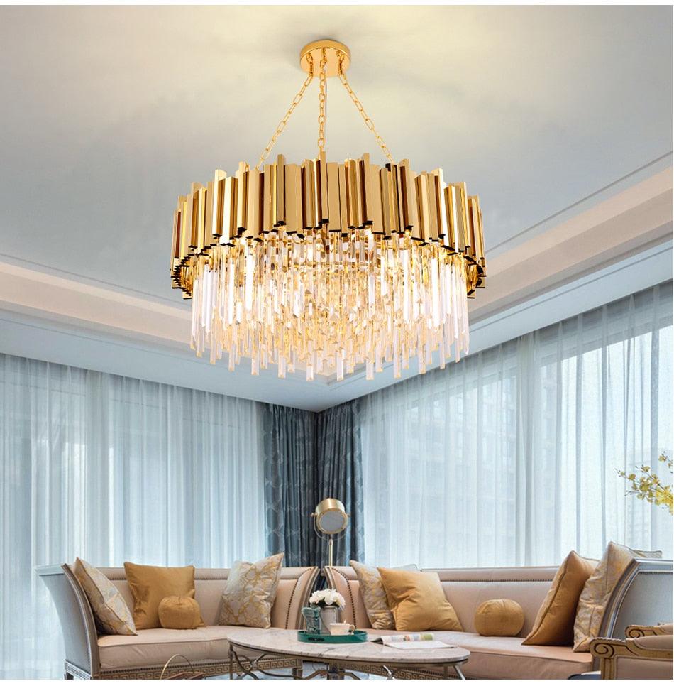 Gold Wyvern Chandelier - Creating Coziness