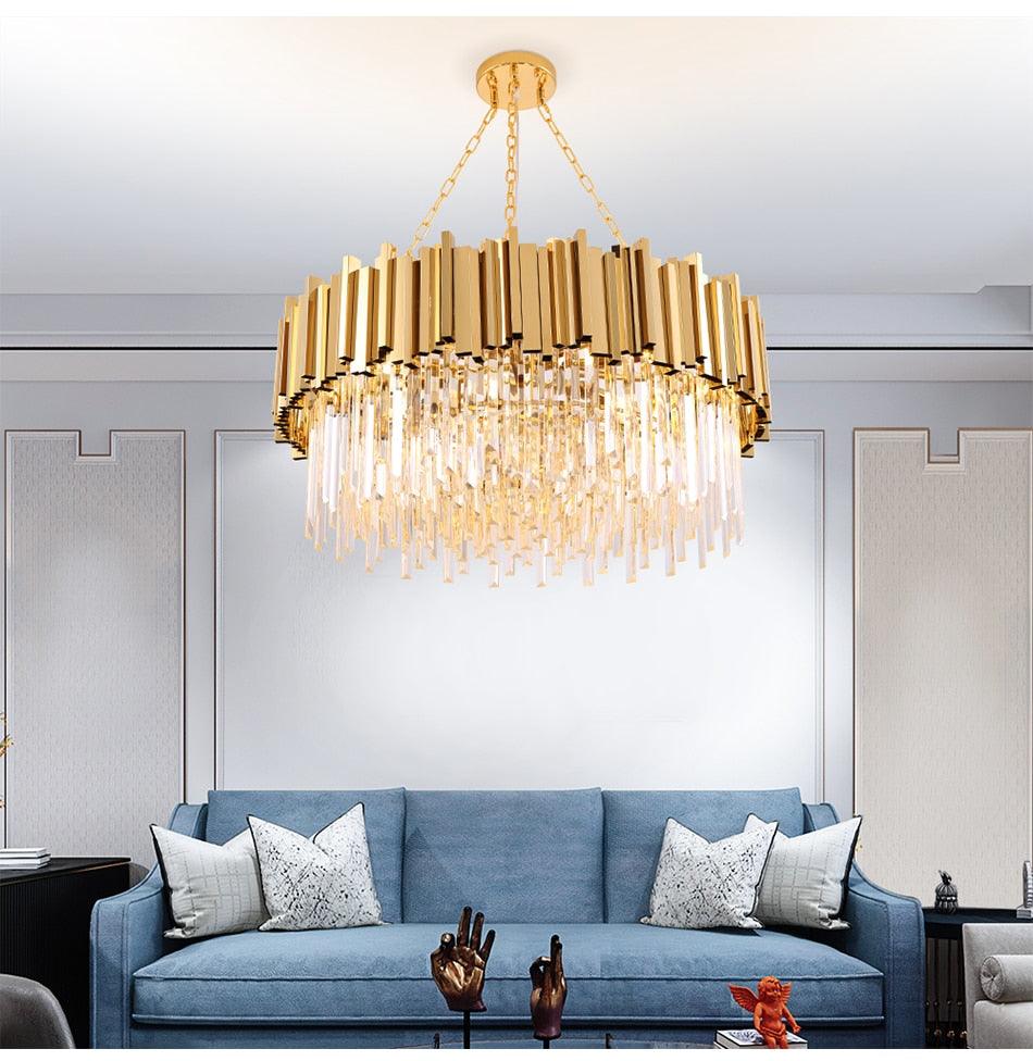 Gold Wyvern Chandelier - Creating Coziness