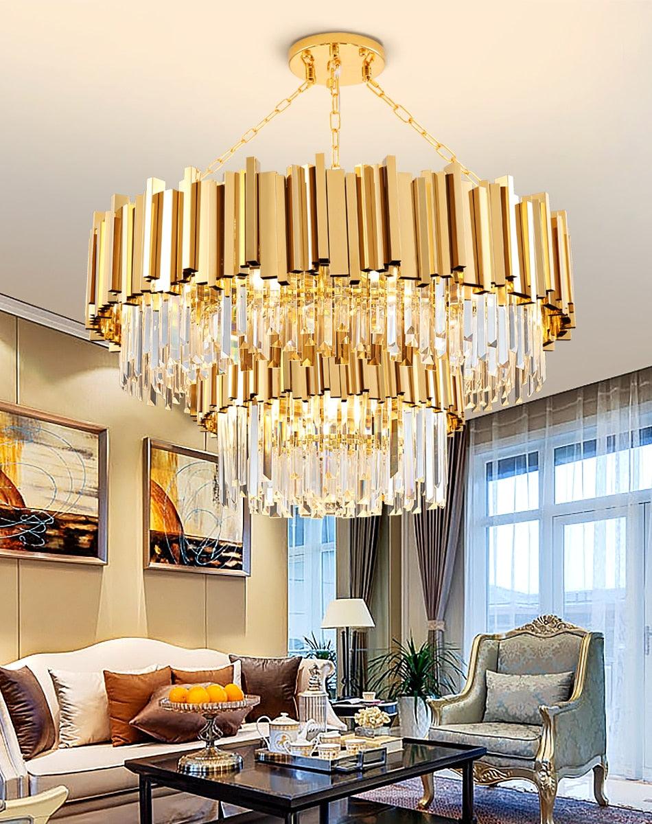 Gold Wyvern Chandelier - Creating Coziness