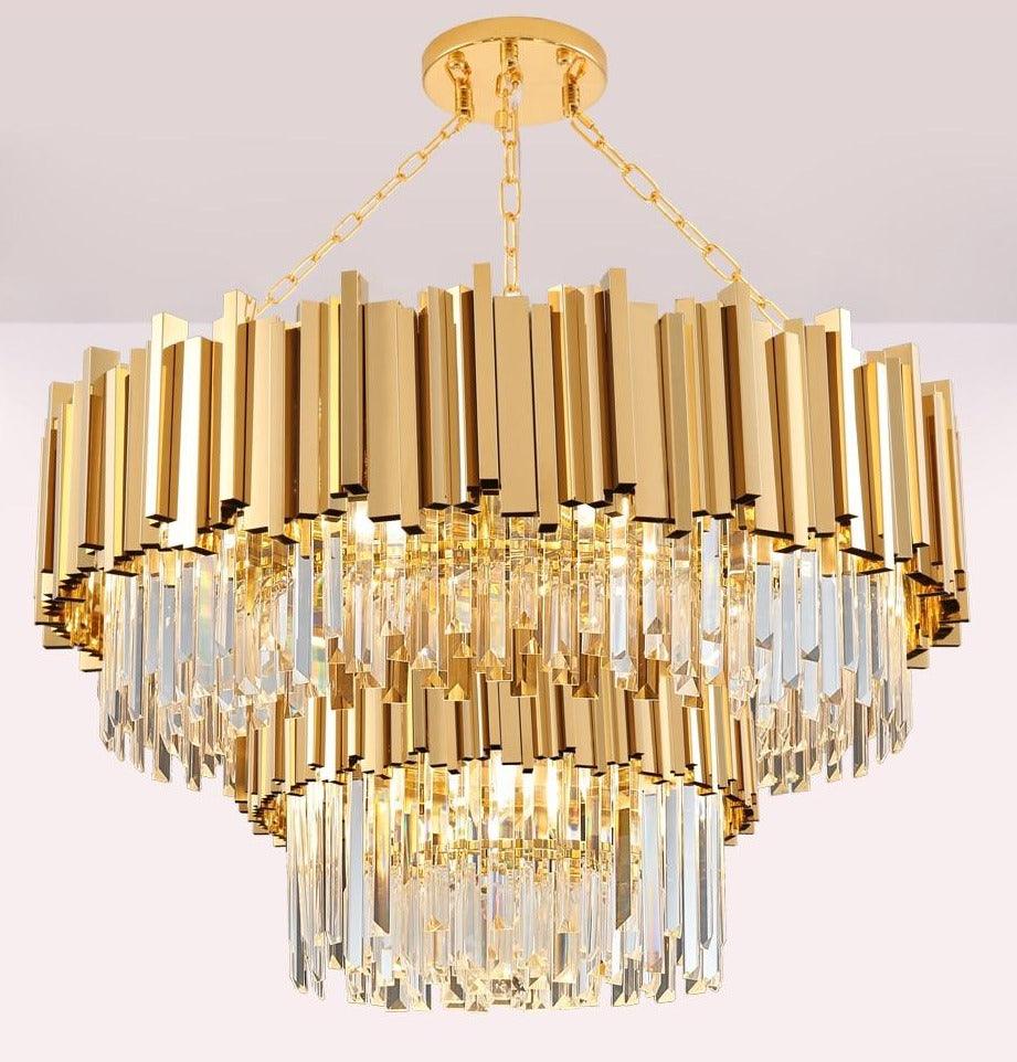 Gold Wyvern Chandelier - Creating Coziness