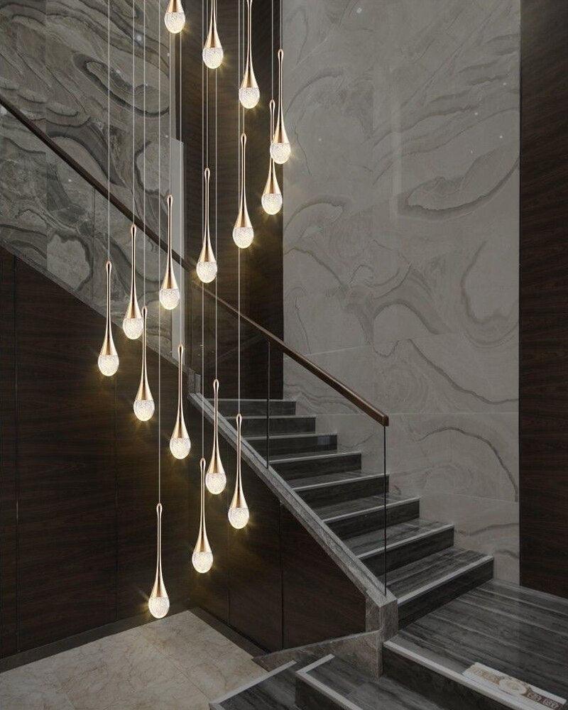 Golden Spiral Chandelier - Creating Coziness