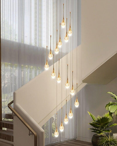 Golden Spiral Chandelier - Creating Coziness