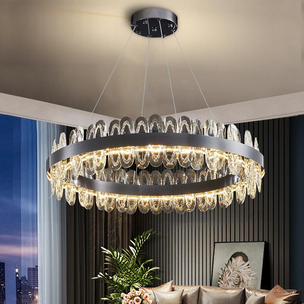 Gralux Black Led Chandelier - Creating Coziness