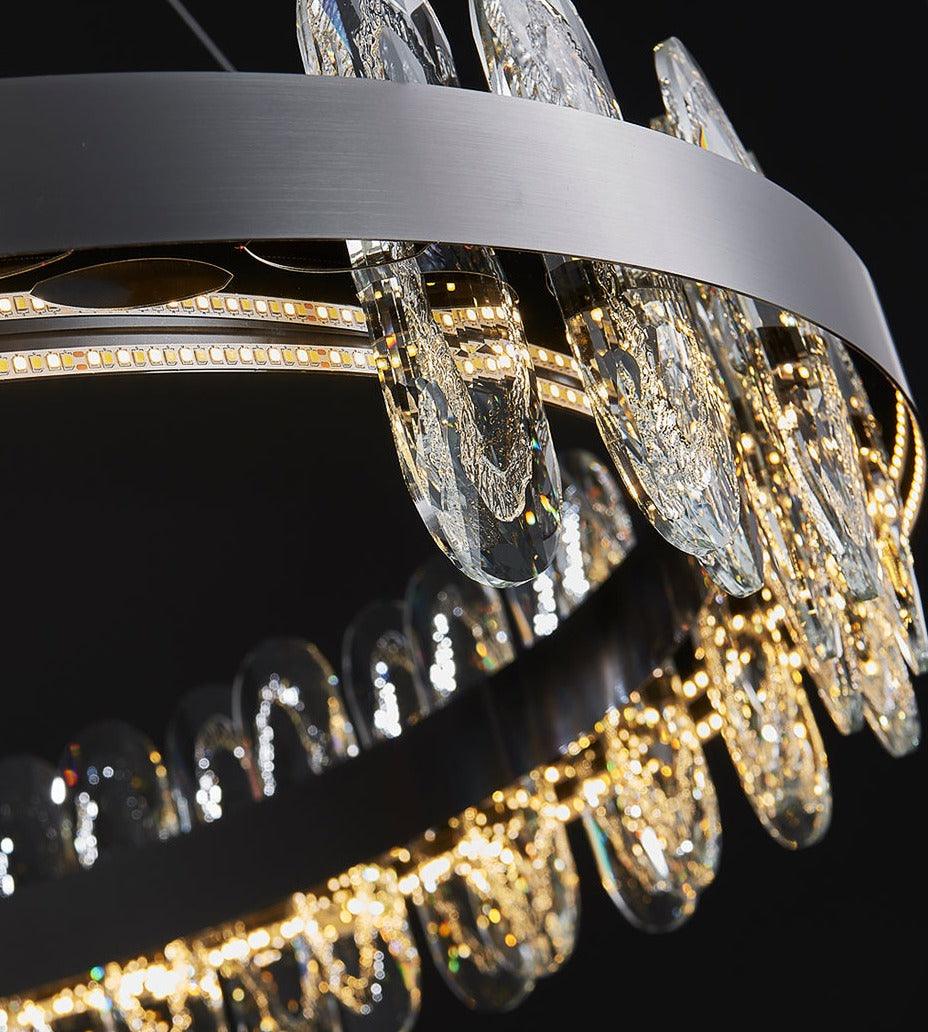 Gralux Black Led Chandelier - Creating Coziness