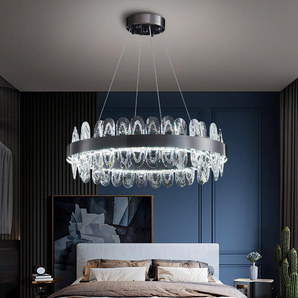 Gralux Black Led Chandelier - Creating Coziness