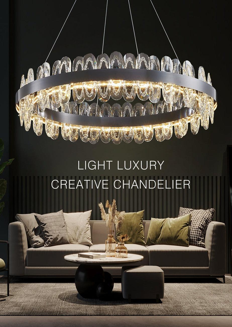 Gralux Black Led Chandelier - Creating Coziness