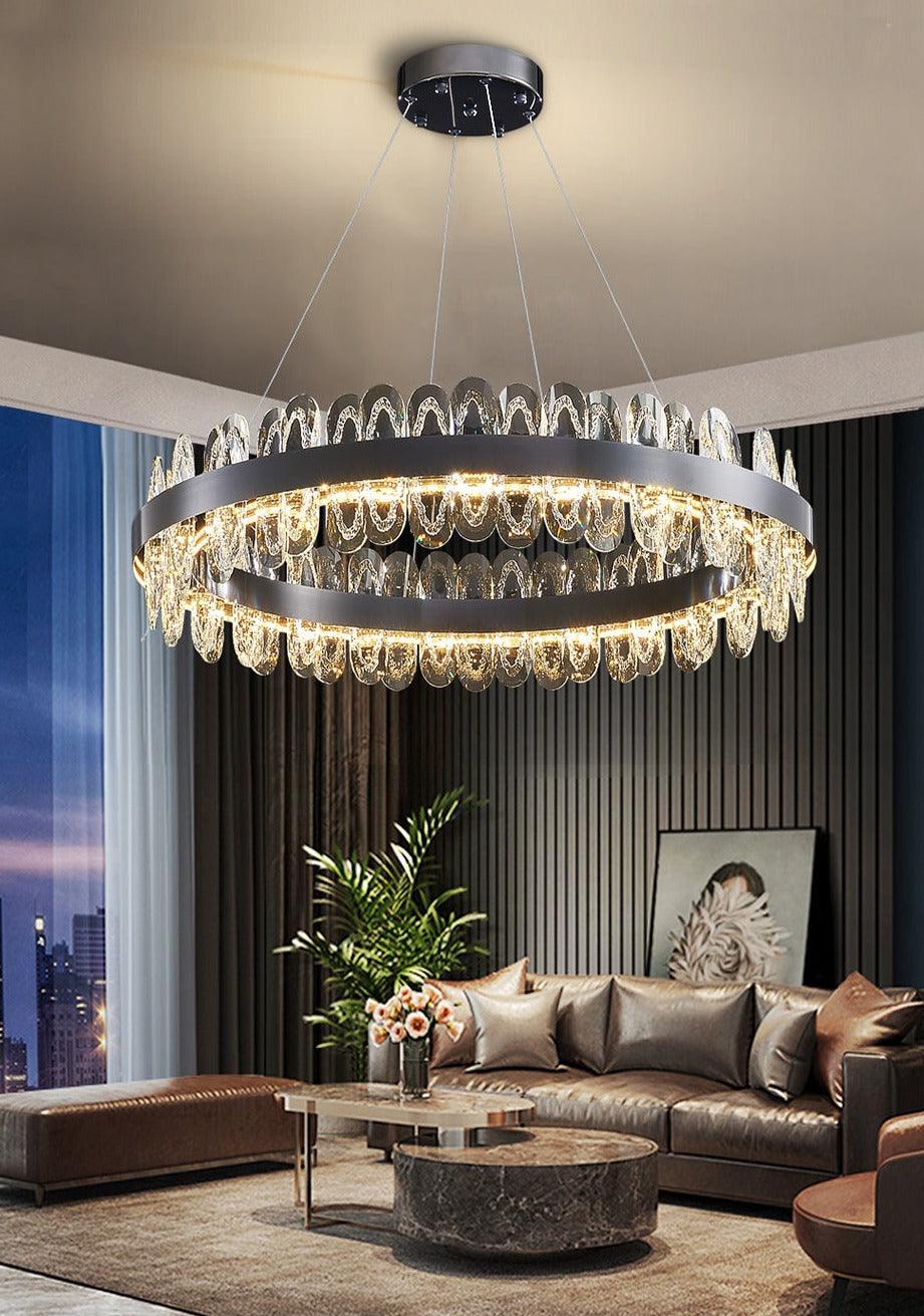 Gralux Black Led Chandelier - Creating Coziness