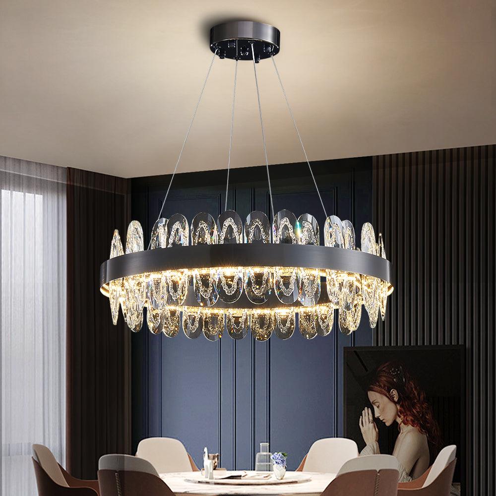 Gralux Black Led Chandelier - Creating Coziness