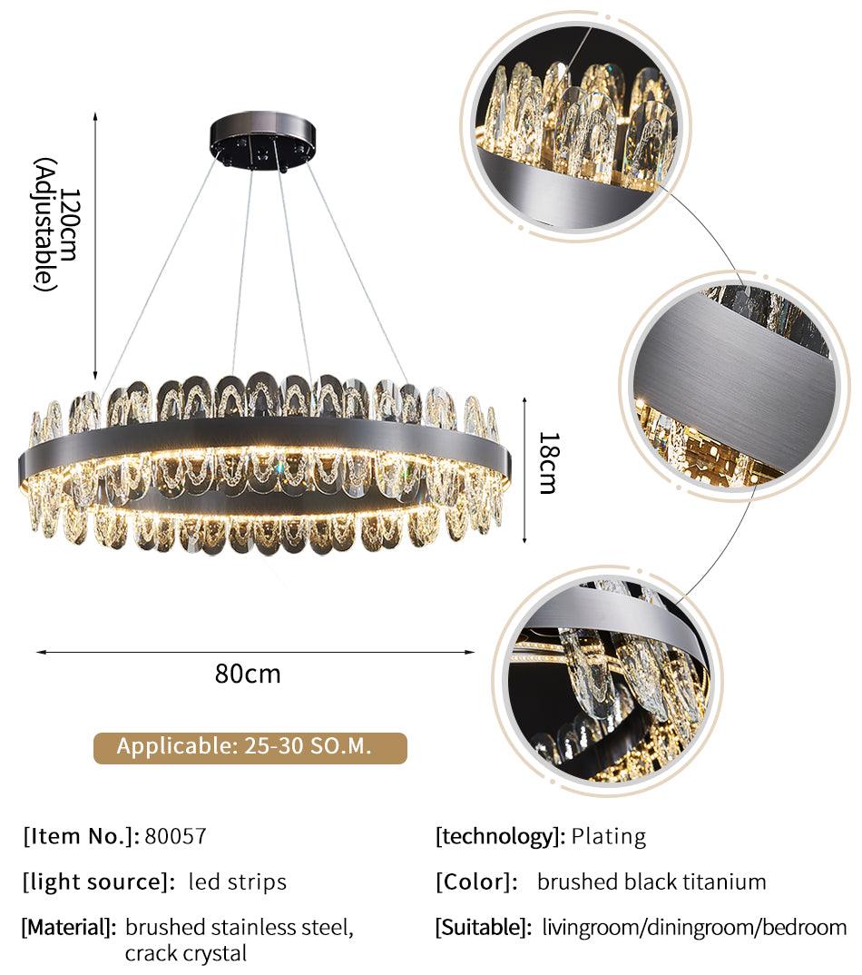 Gralux Black Led Chandelier - Creating Coziness