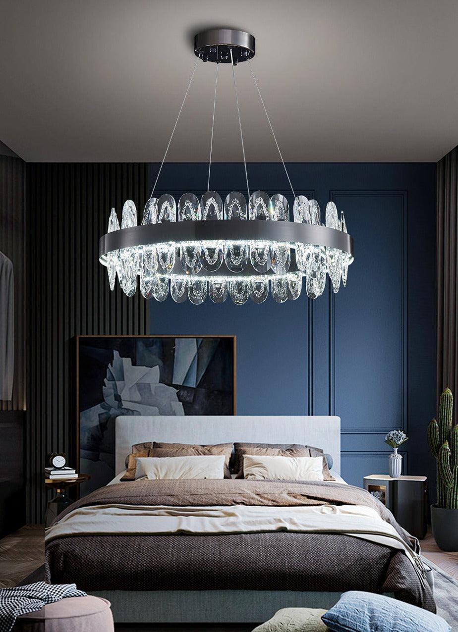 Gralux Black Led Chandelier - Creating Coziness