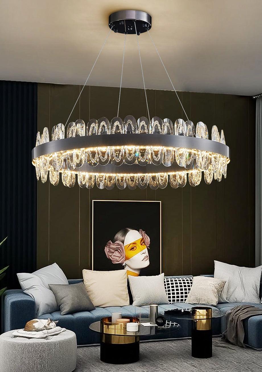 Gralux Black Led Chandelier - Creating Coziness