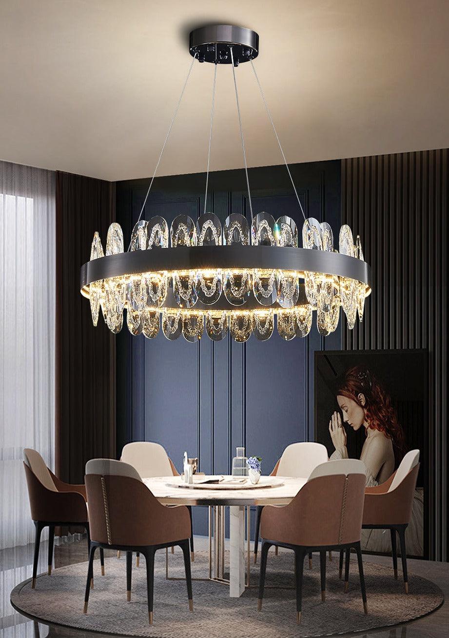 Gralux Black Led Chandelier - Creating Coziness