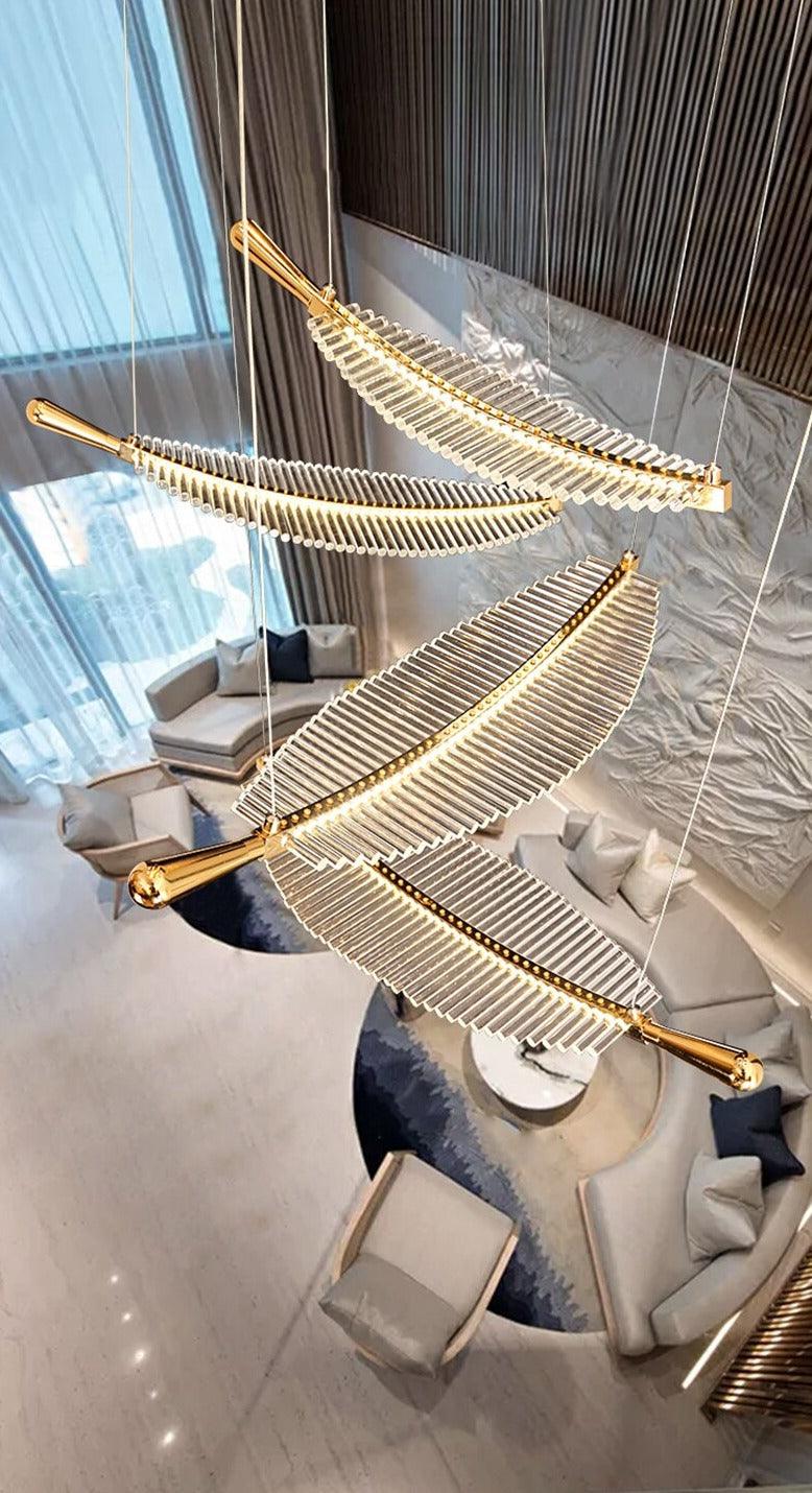 Leaf LED Crystal Chandelier - Creating Coziness