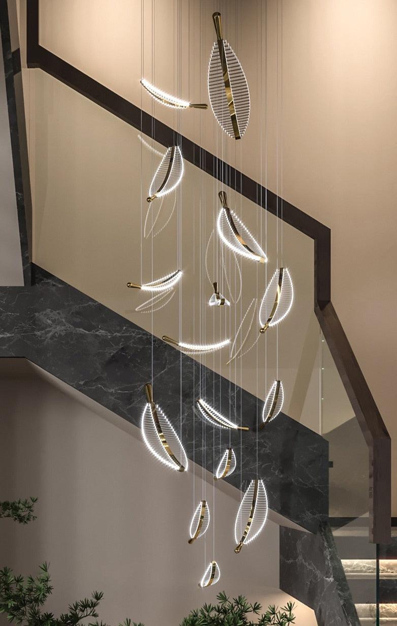 Leaf LED Crystal Chandelier - Creating Coziness