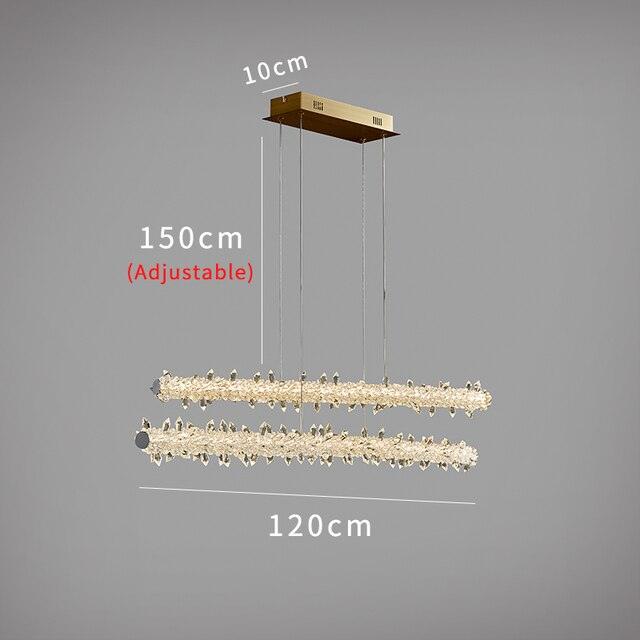 Linear Сrystal Сhandelier - Creating Coziness