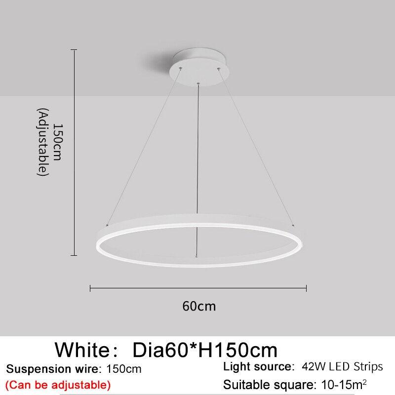 Mahsun - Chandelier with LED rings - Creating Coziness